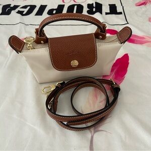 Longchamp Mini Tote Bag Cream